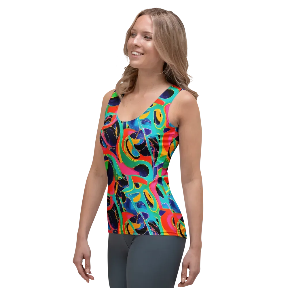Color Collider on Women's Tank Top — Left Front