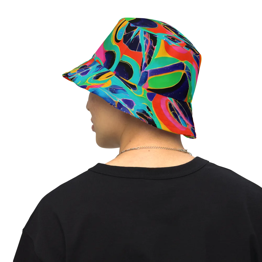 Color Collider on Reversible Bucket Hat — Back Inside