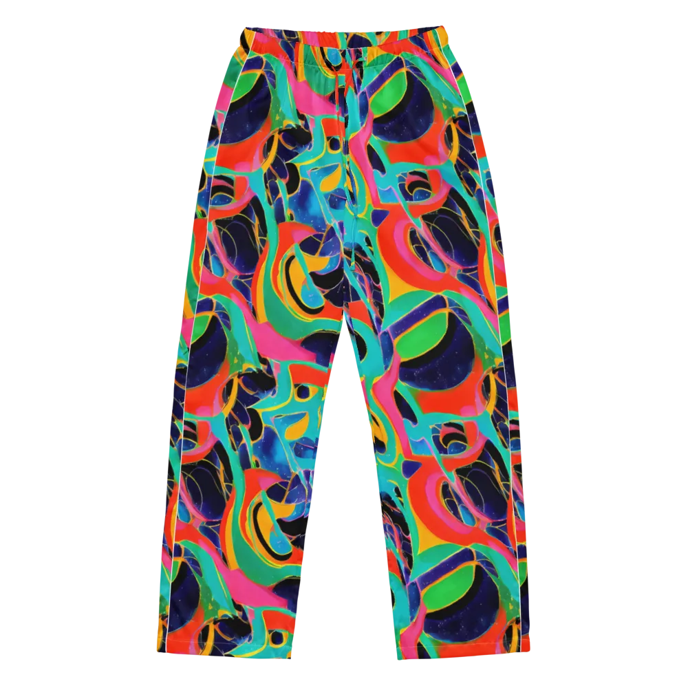 Color Collider on Women's Pajama Pants — Front