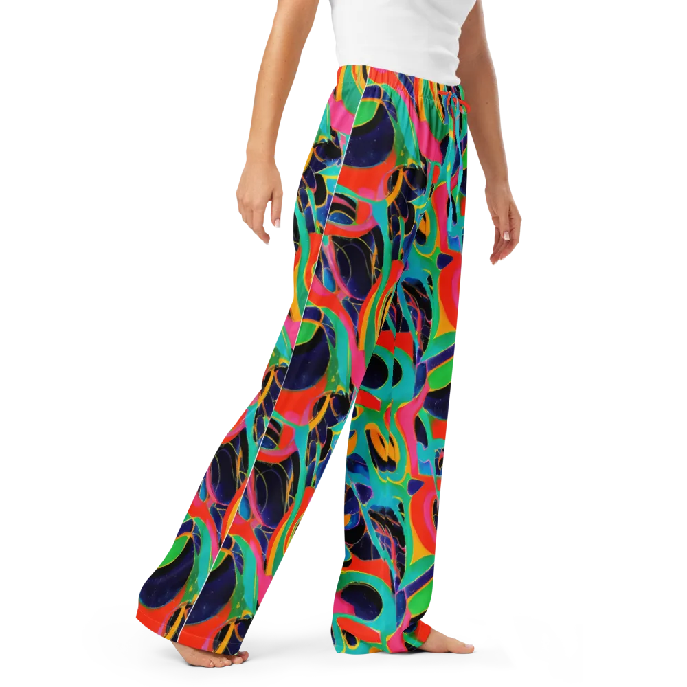 Color Collider on Women's Pajama Pants — Right Front