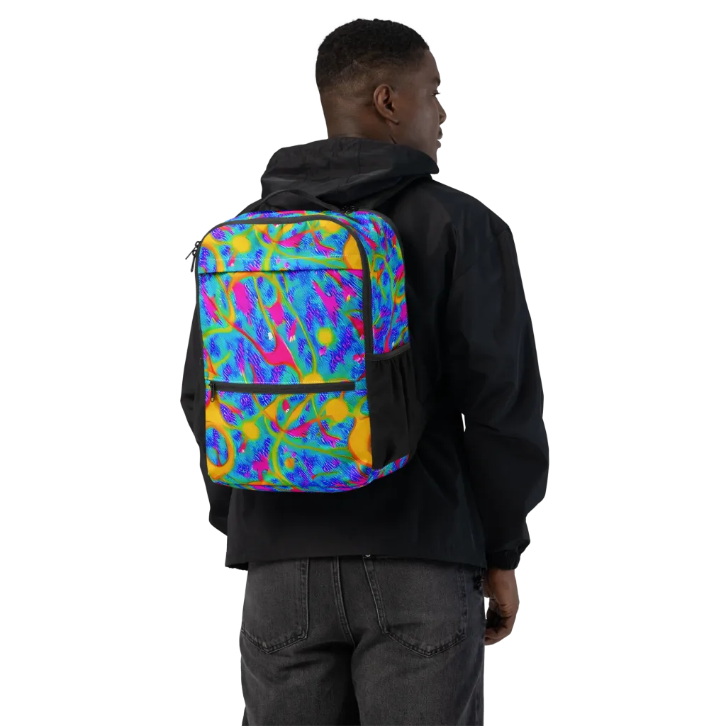 Vivid Mirage on Utility Backpack — Back