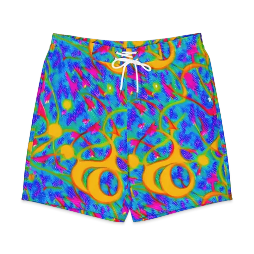 Vivid Mirage on a Men's Board Shorts