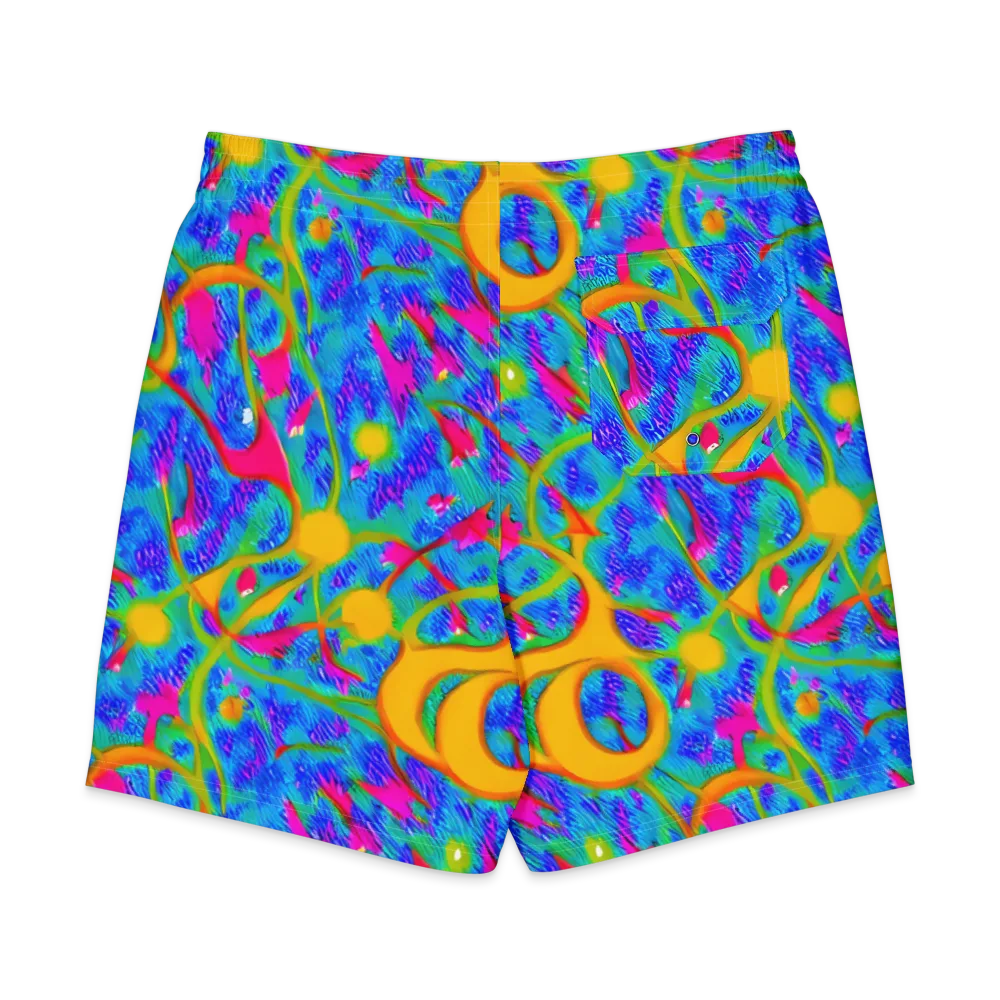 Vivid Mirage on Men's Board Shorts — Back