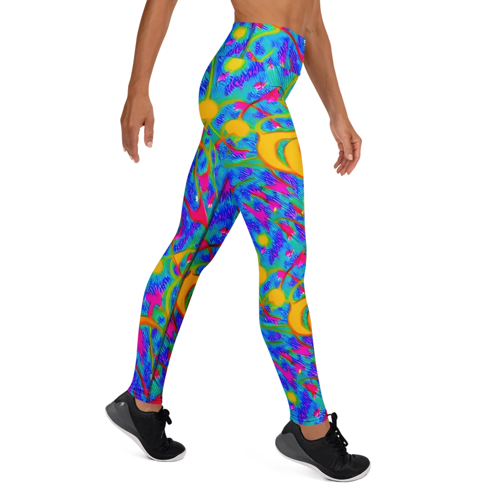 Vivid Mirage on Yoga Leggings — Right