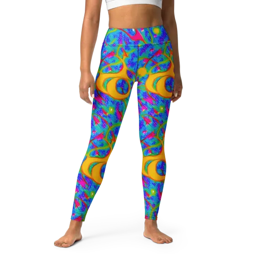 Vivid Mirage on a Yoga Leggings