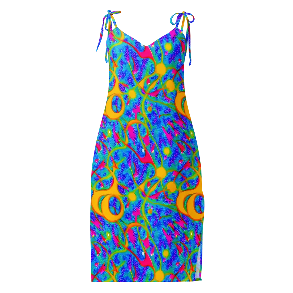 Vivid Mirage on Slip Dress — Front