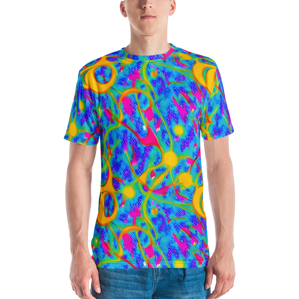 Vivid Mirage on Men's Crew Neck T-Shirt — Front