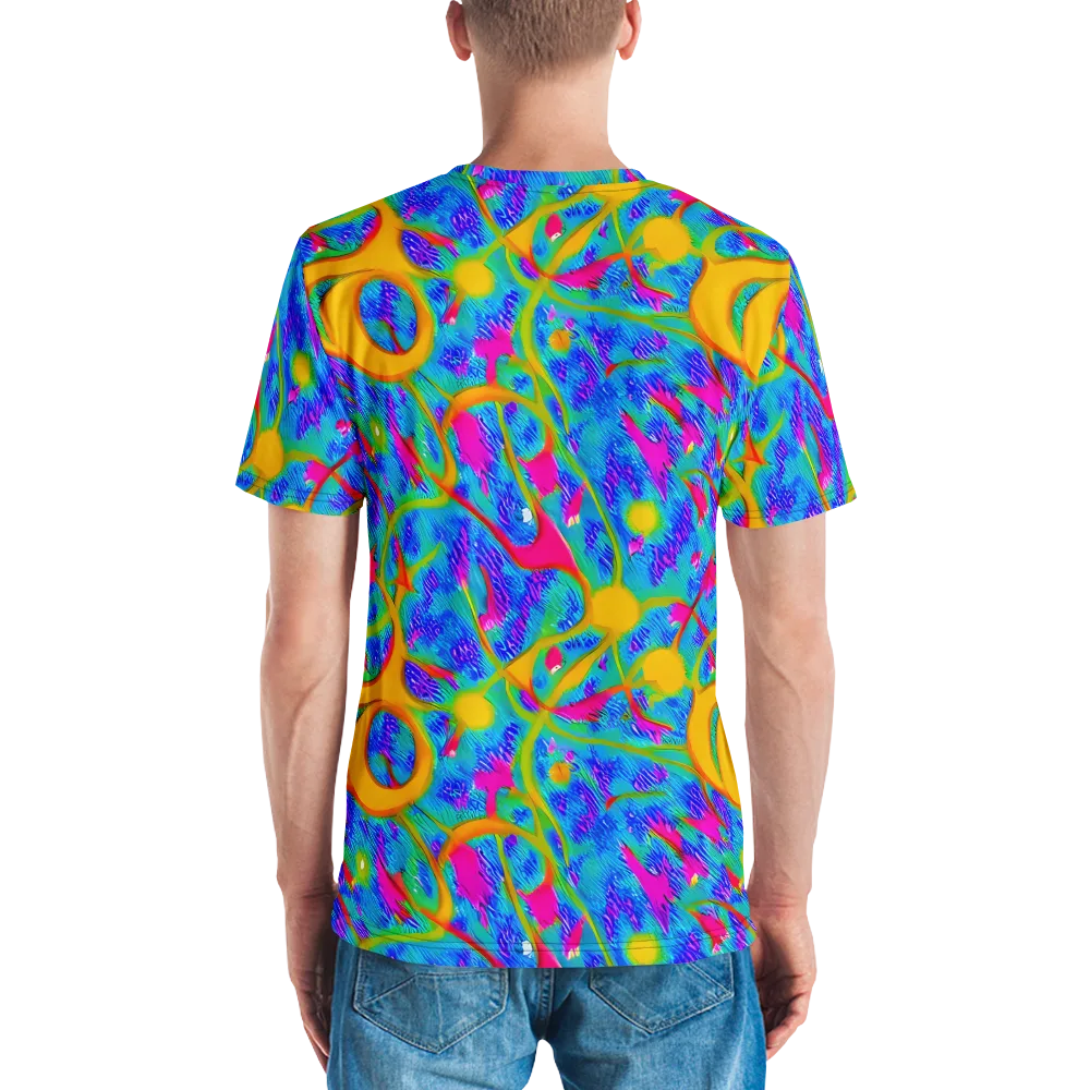 Vivid Mirage on Men's Crew Neck T-Shirt — Back