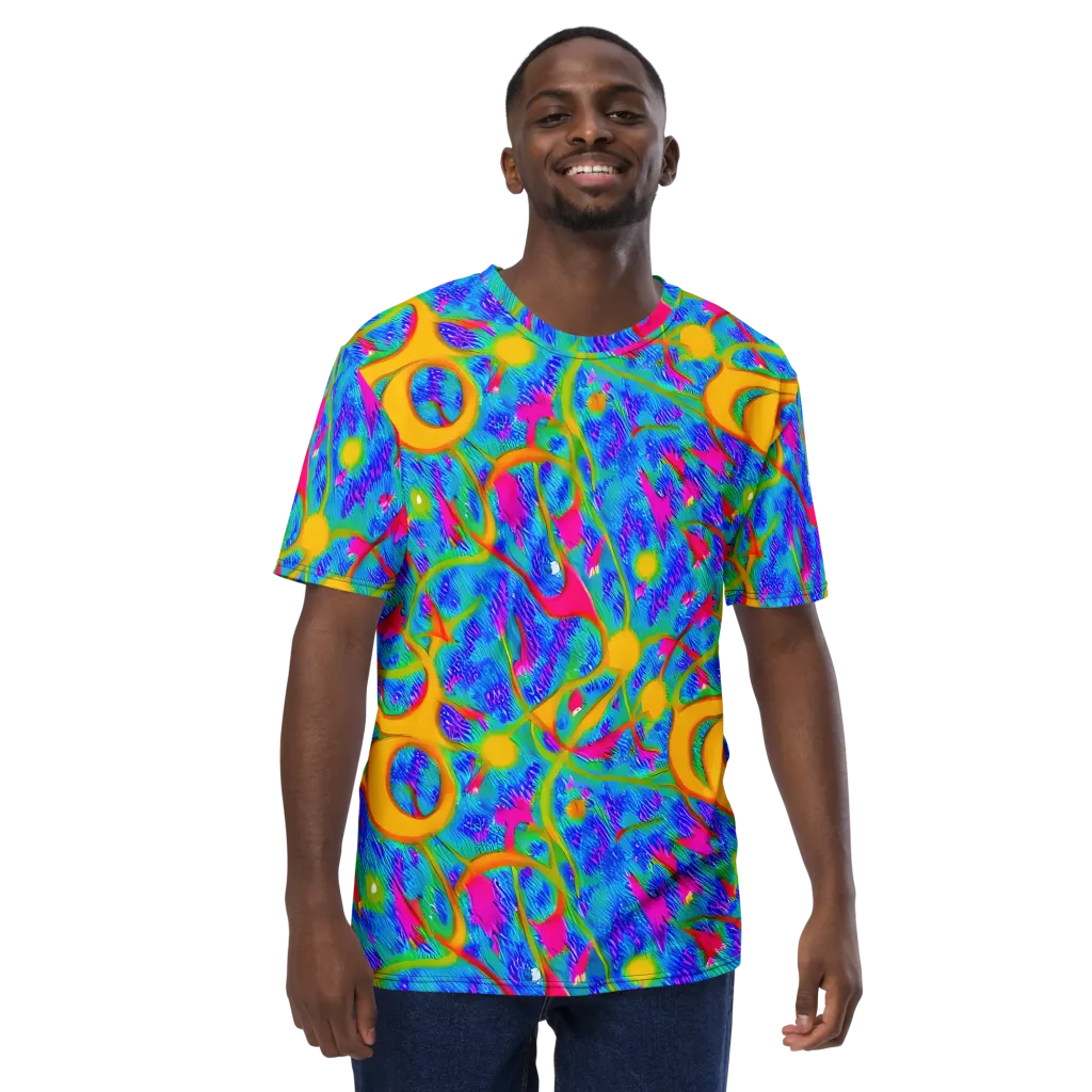 Vivid Mirage on Men's Crew Neck T-Shirt — Front