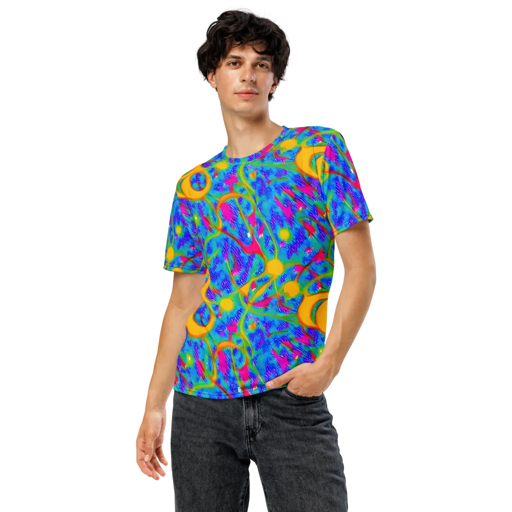 Vivid Mirage on Men's Crew Neck T-Shirt — Front