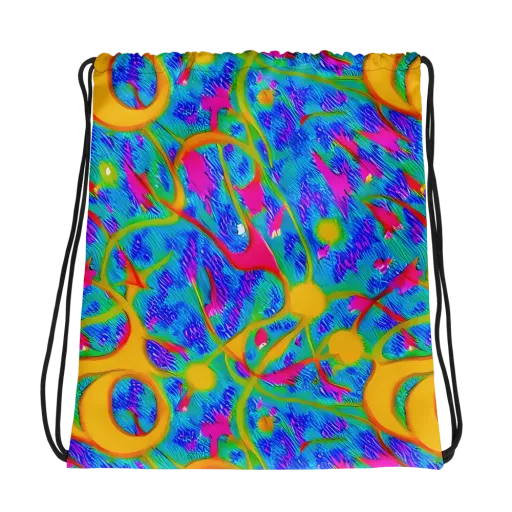 Vivid Mirage on a Drawstring Bag