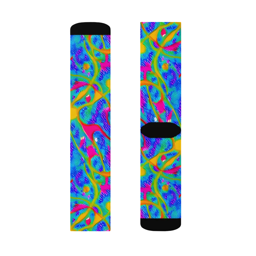Vivid Mirage on Socks — Left Sock
