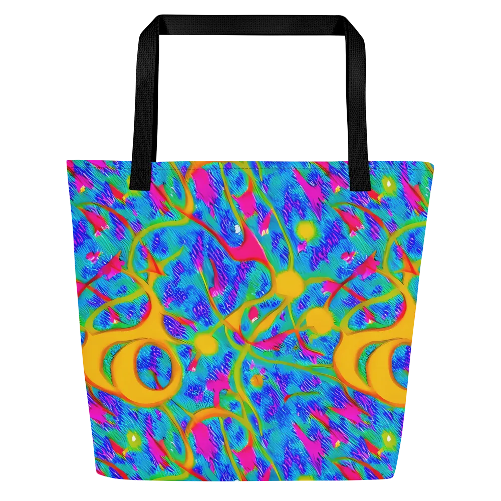 Vivid Mirage on Large Tote Bag W/ Pocket — Front