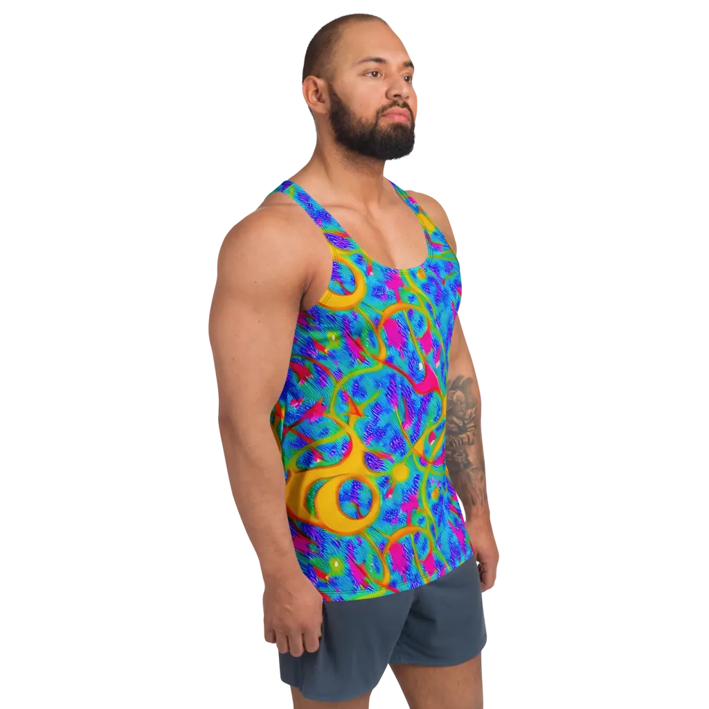 Vivid Mirage on Men's Tank Top — Right Front