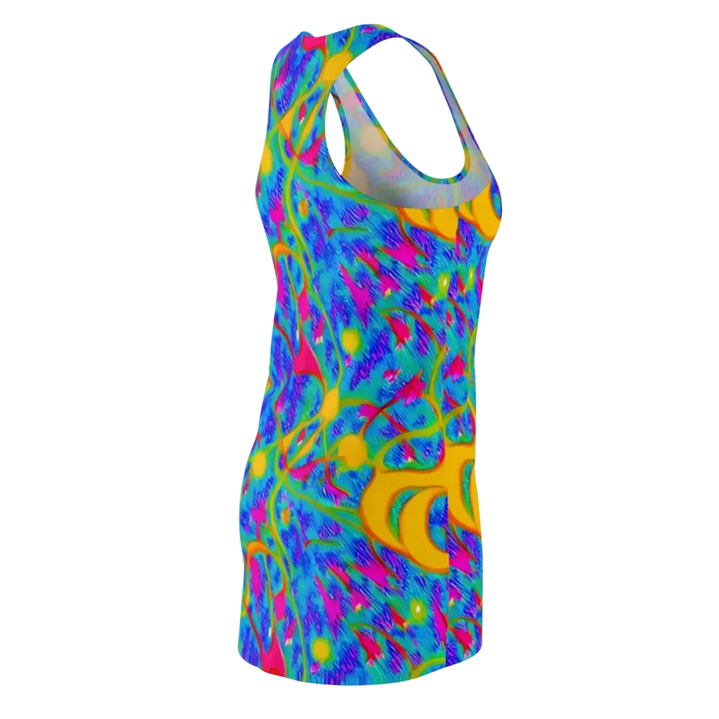Vivid Mirage on Racerback Dress — Back Side