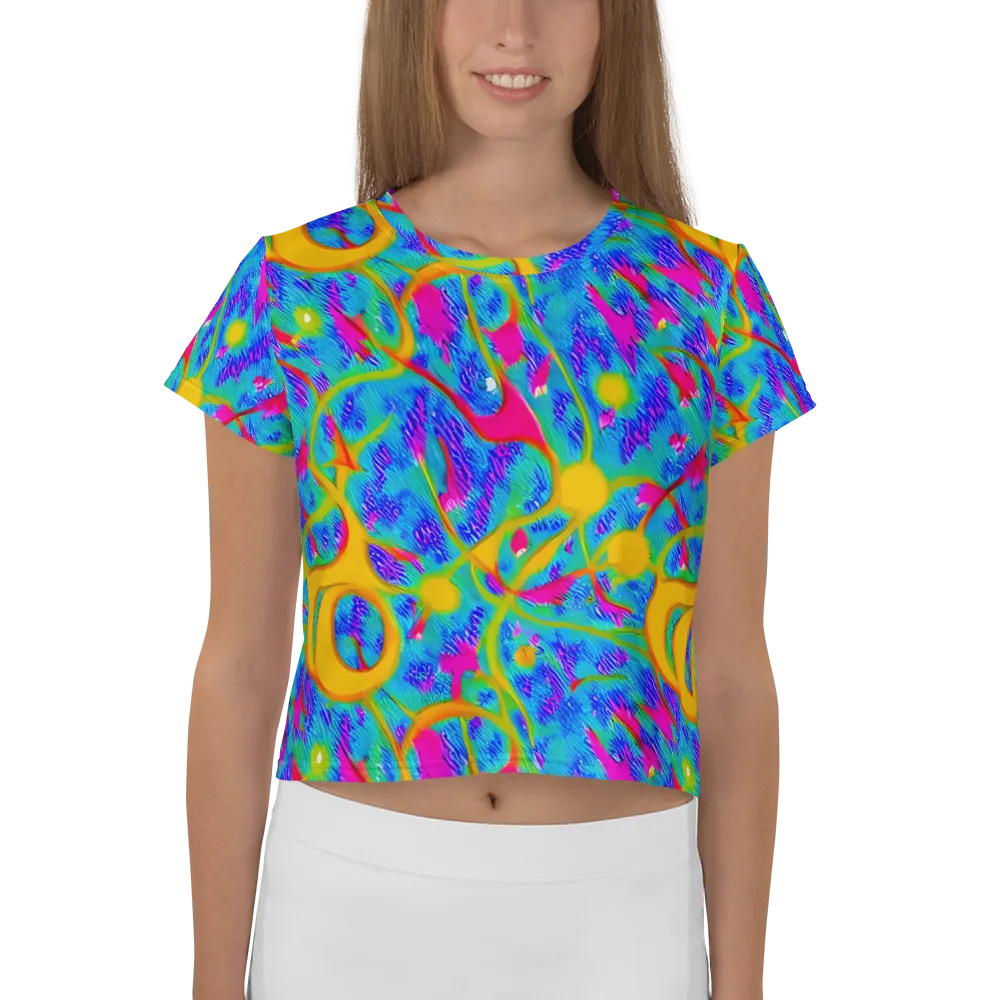 Vivid Mirage on Crop Tee — Front