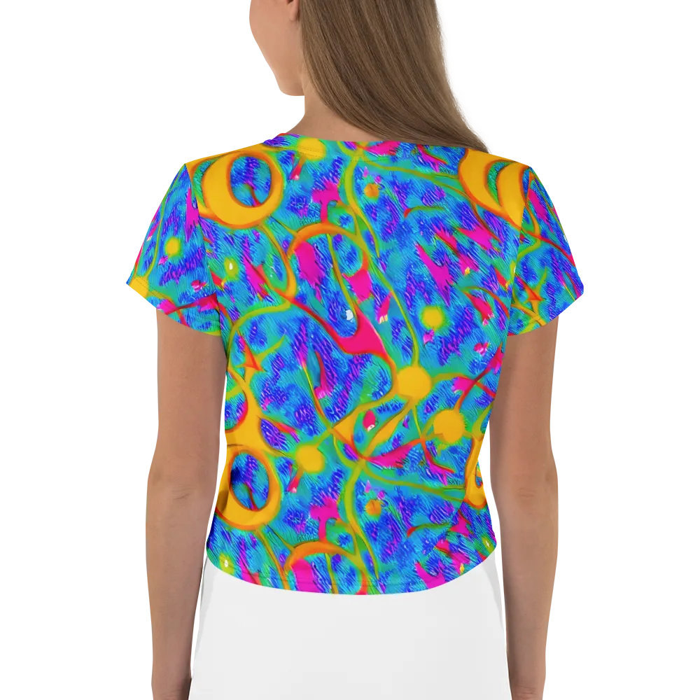 Vivid Mirage on Crop Tee — Back