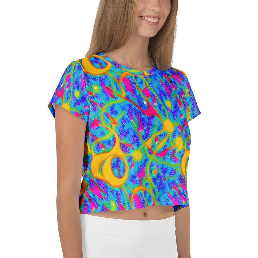 Vivid Mirage on Crop Tee — Right