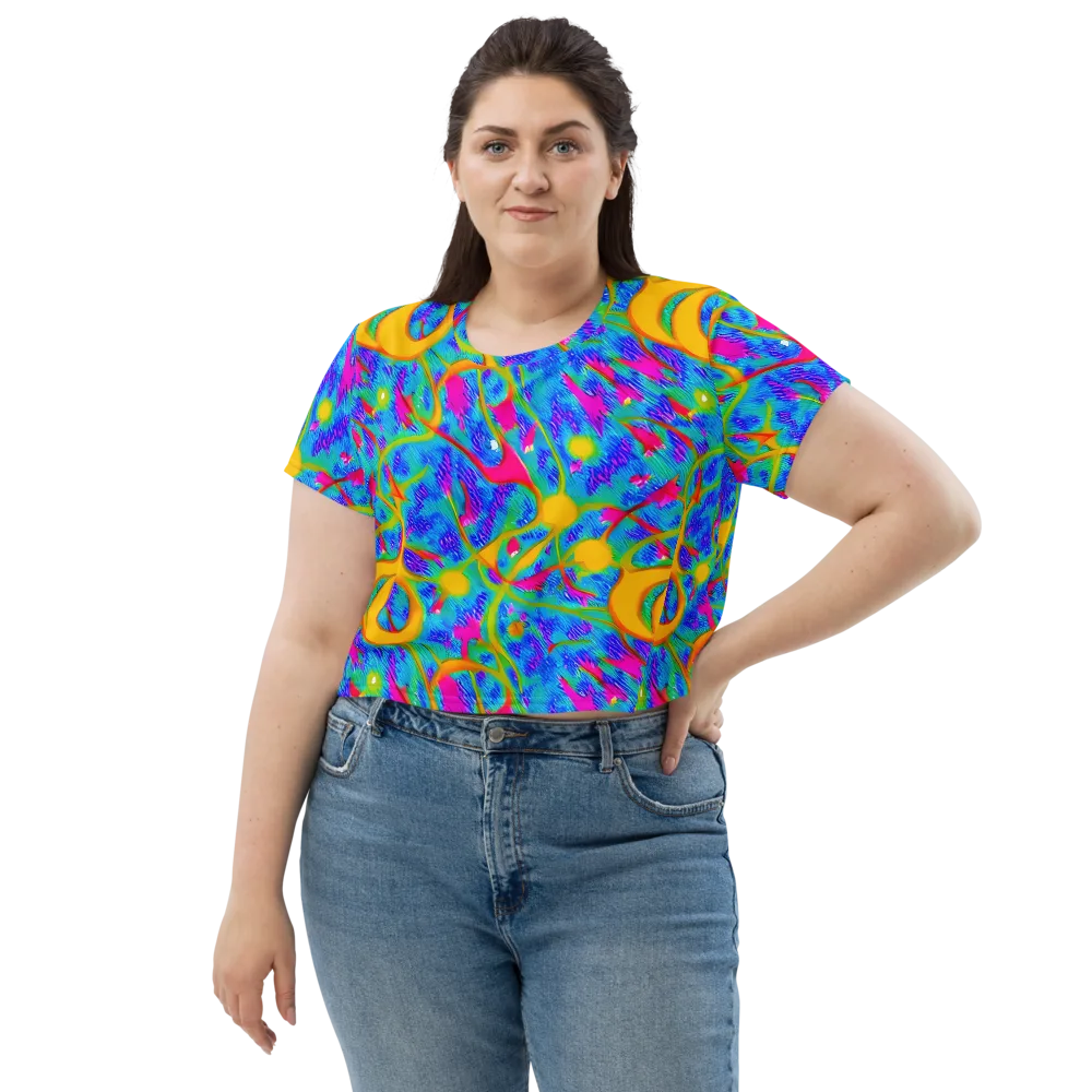 Vivid Mirage on Crop Tee — Front