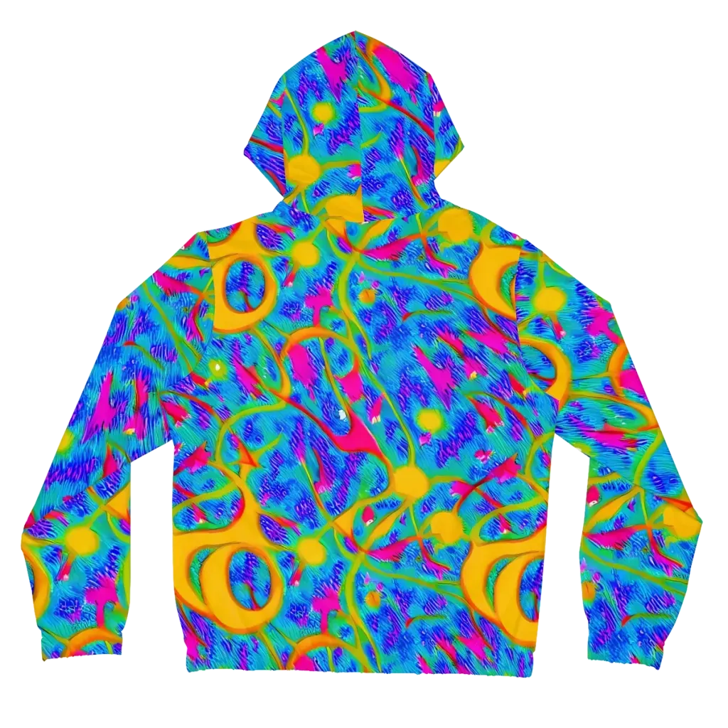 Vivid Mirage on Women's Full-Zip Hoodie — Back