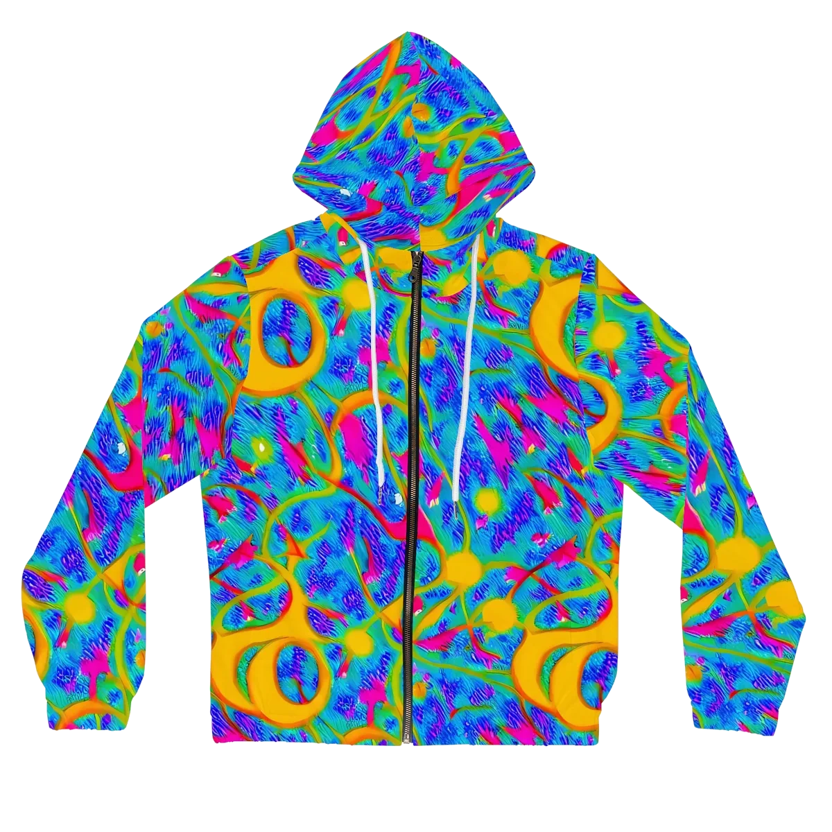 Vivid Mirage on Women's Full-Zip Hoodie — Front