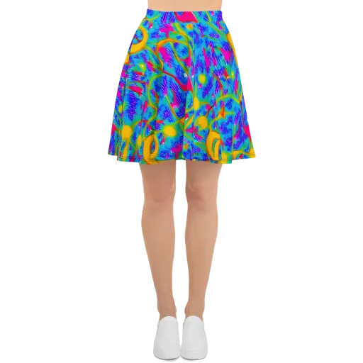Vivid Mirage on a Skater Skirt