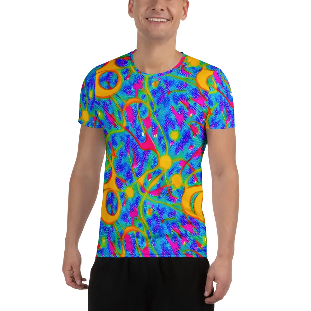 Vivid Mirage on Men's Athletic T-Shirt — Front