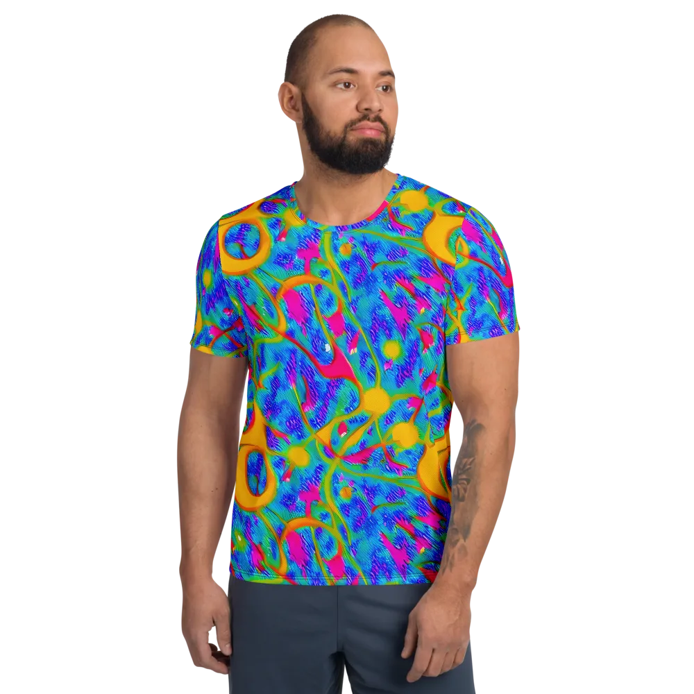 Vivid Mirage on Men's Athletic T-Shirt — Front