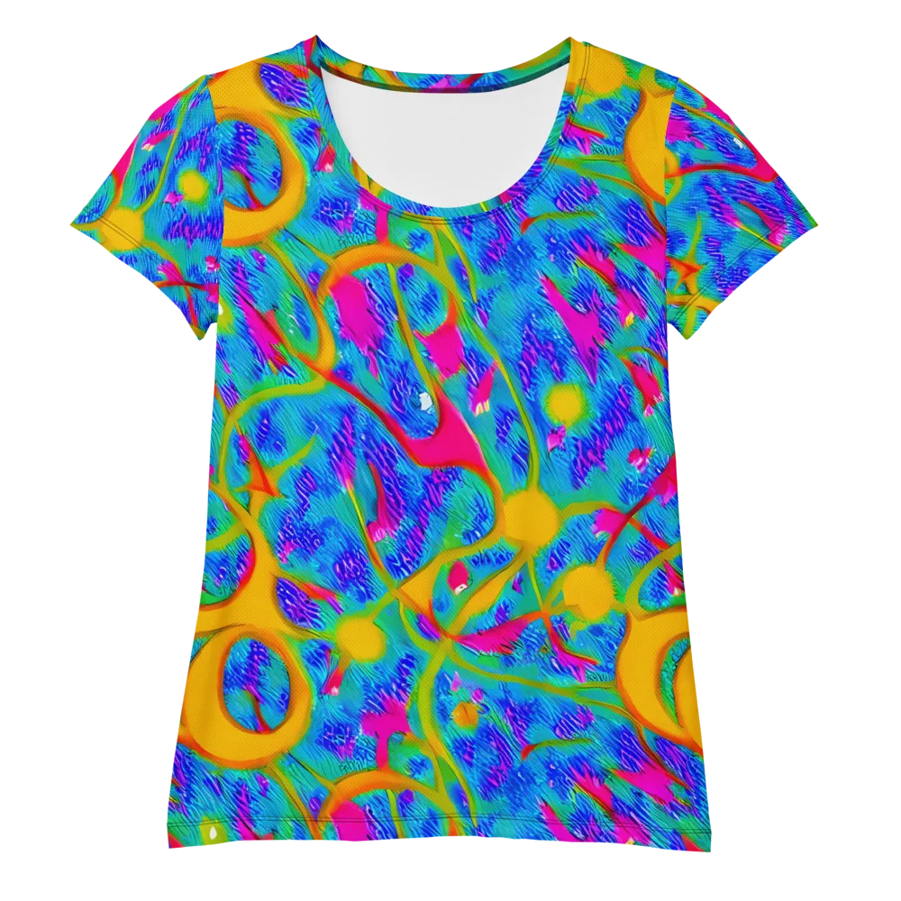 Vivid Mirage on Women's Athletic T-Shirt — Front