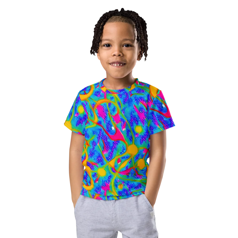 Vivid Mirage on Kids Crew Neck T-Shirt — Front