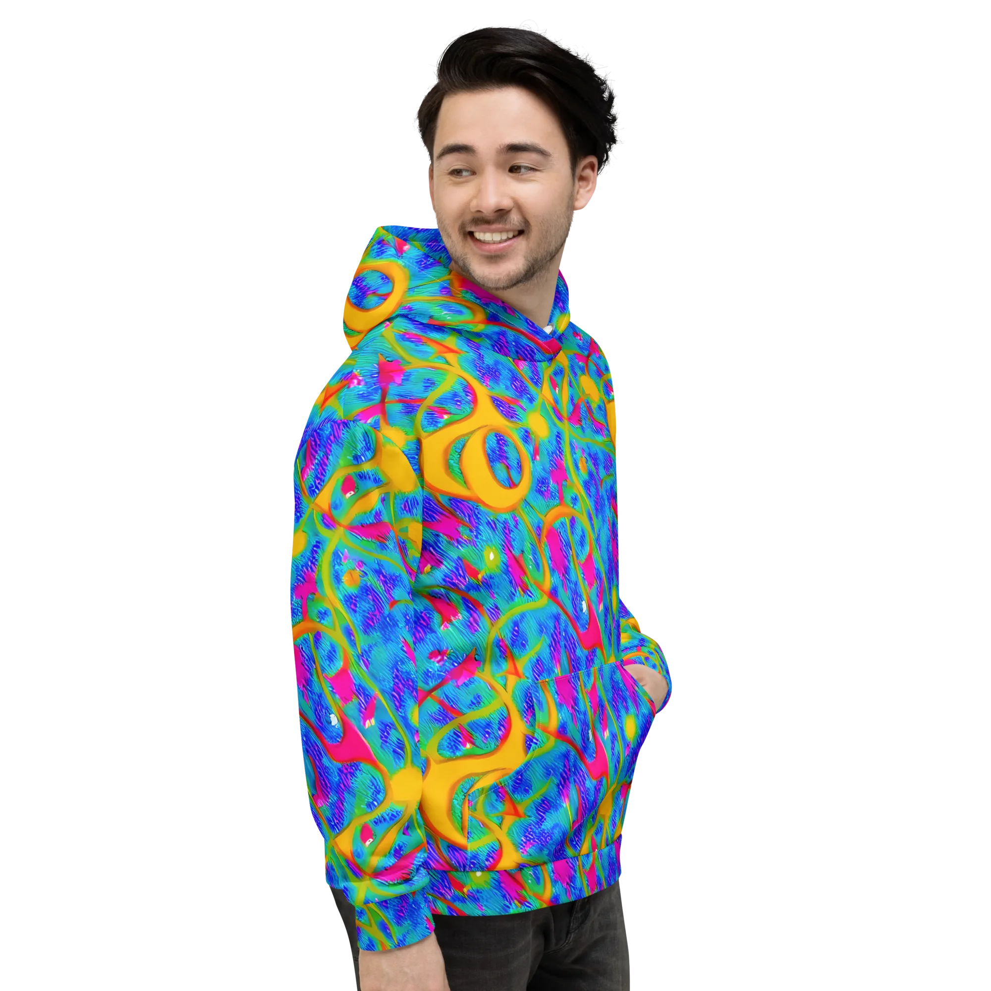 Vivid Mirage on Hoodie — Right