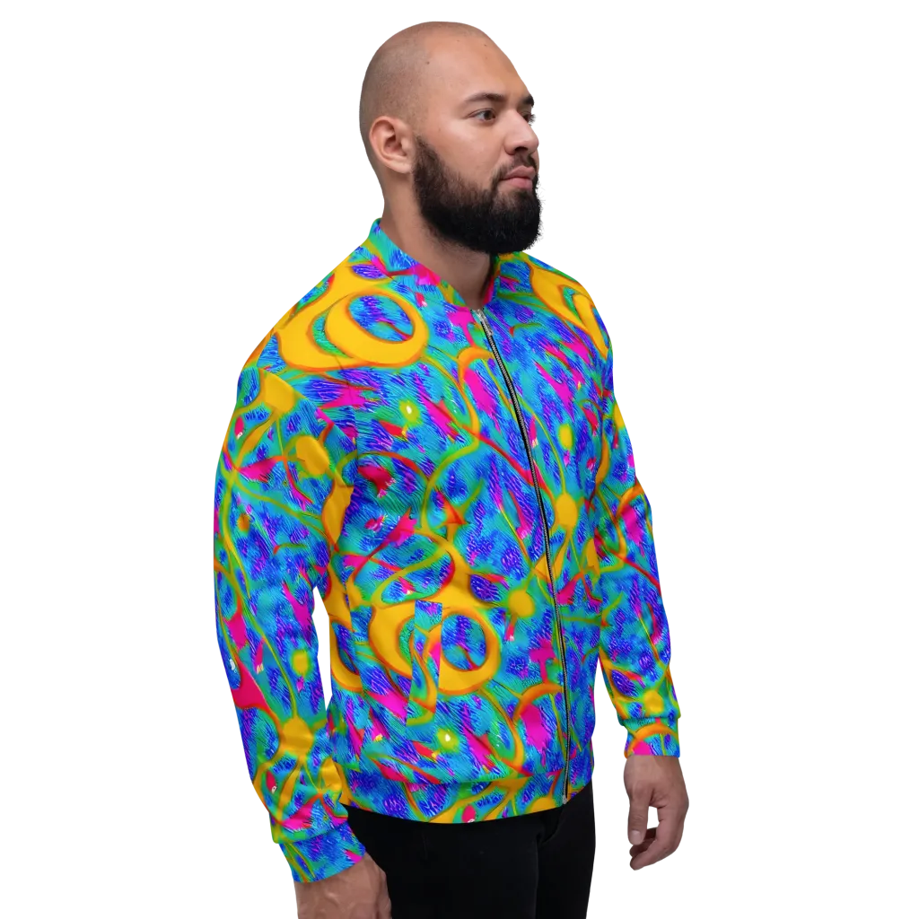 Vivid Mirage on Bomber Jacket — Right
