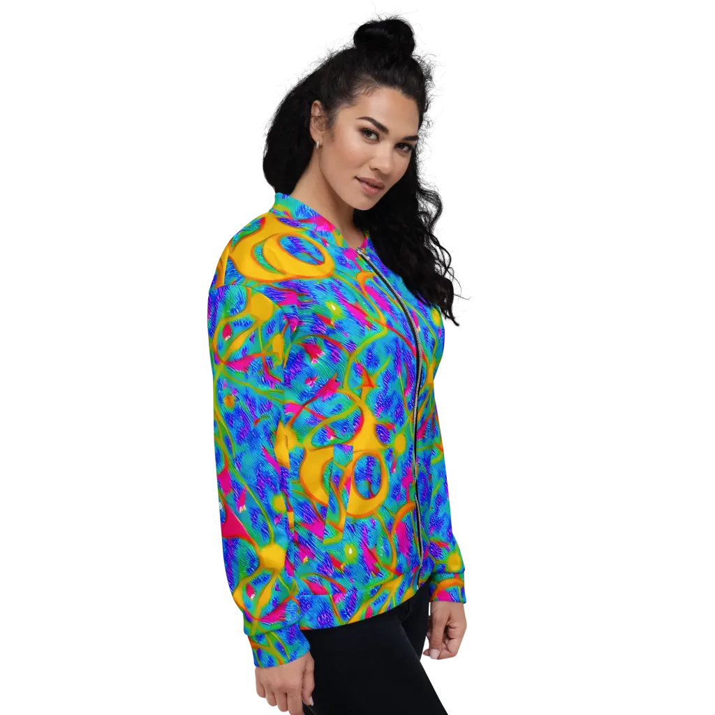 Vivid Mirage on Bomber Jacket — Right
