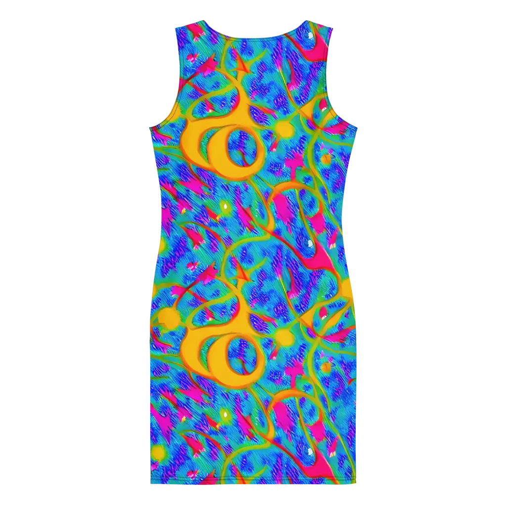 Vivid Mirage on Bodycon Dress — Back