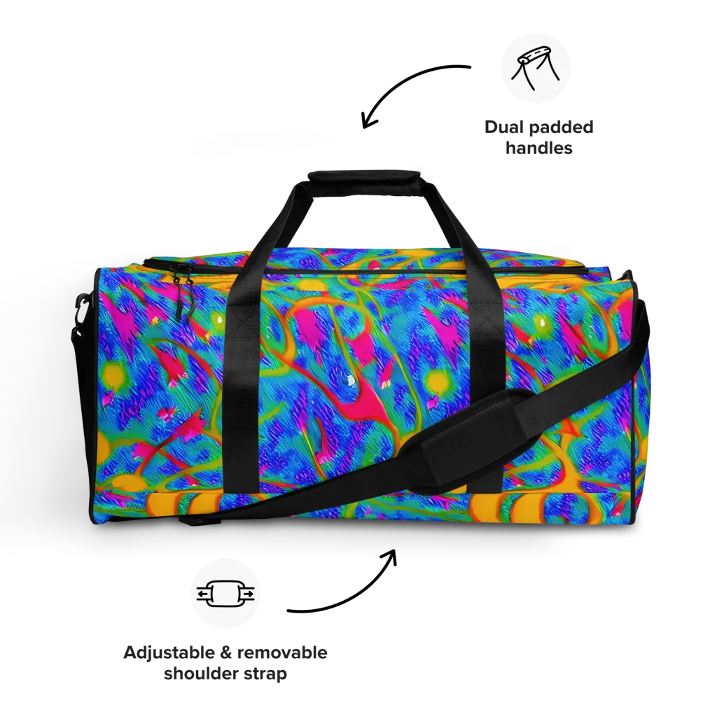 Vivid Mirage on Duffle Bag — Front