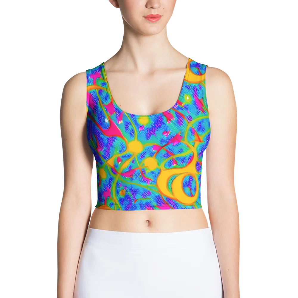 Vivid Mirage on Crop Top — Front