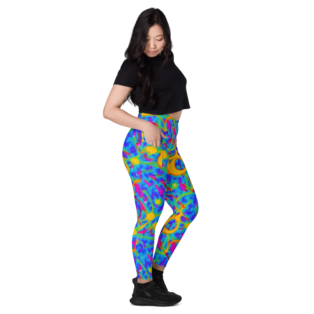 Vivid Mirage on Leggings with Pockets — Right