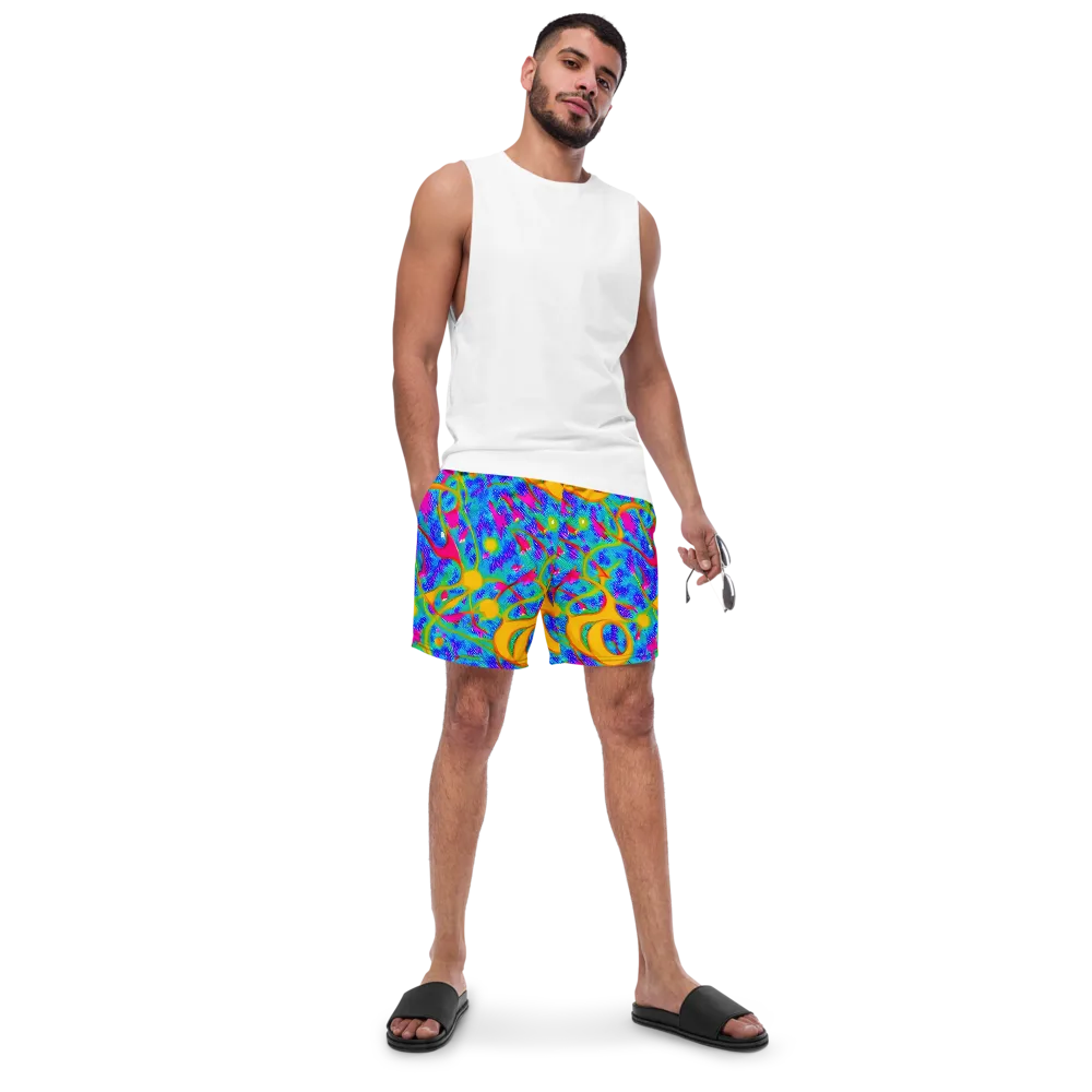 Vivid Mirage on Swim Trunks — Front