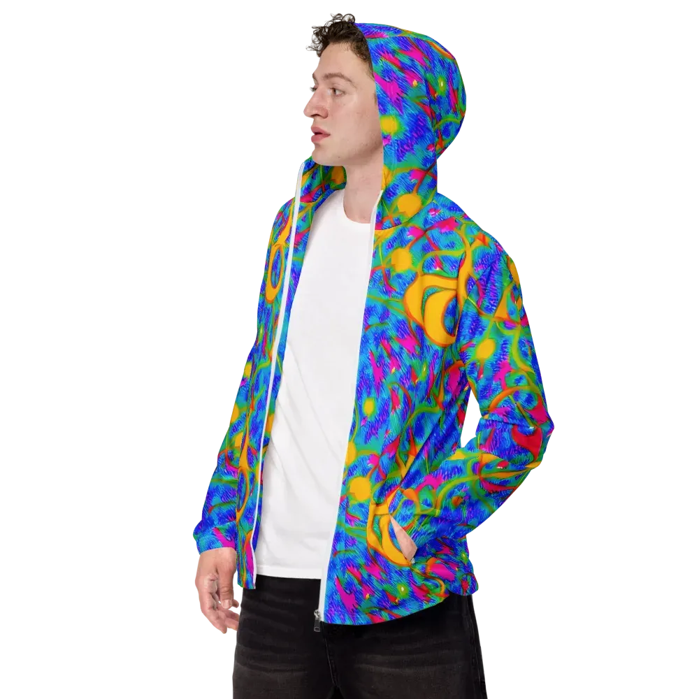 Vivid Mirage on Men's Windbreaker — Left Front