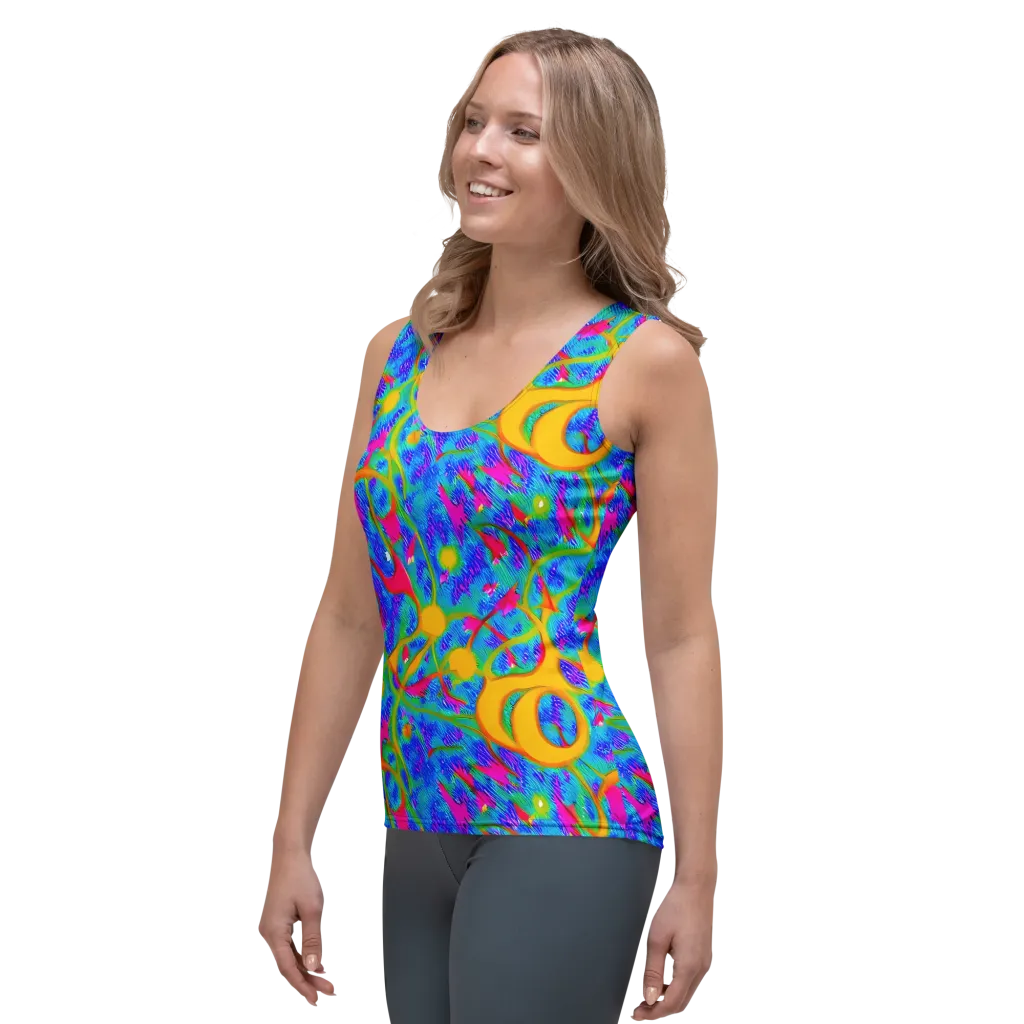 Vivid Mirage on Women's Tank Top — Left Front