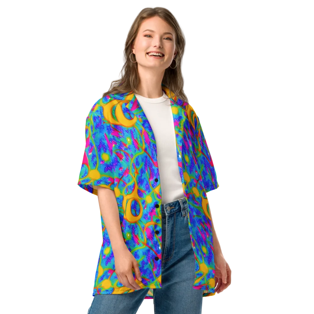 Vivid Mirage on Button Shirt — Front