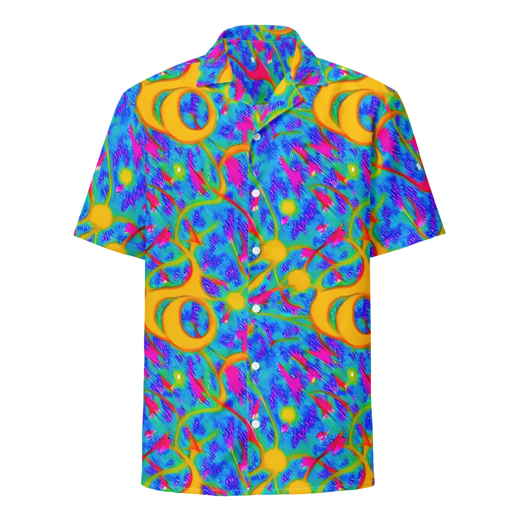 Vivid Mirage on Button Shirt — Front