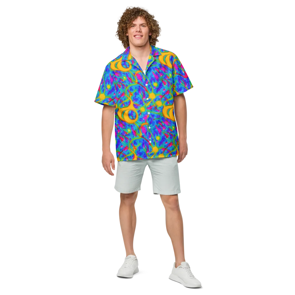 Vivid Mirage on Button Shirt — Front
