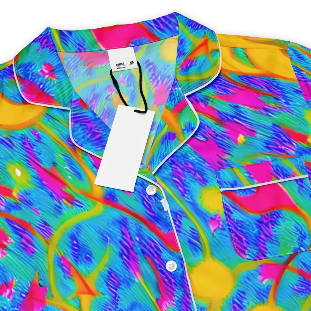 Vivid Mirage on Women's Short Sleeve Pajama Top — Product details