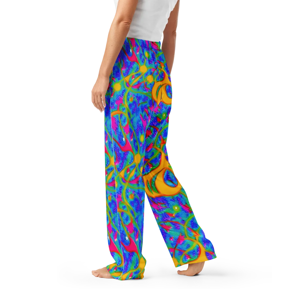 Vivid Mirage on Women's Pajama Pants — Left