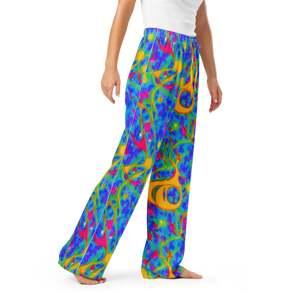 Vivid Mirage on Women's Pajama Pants — Right Front