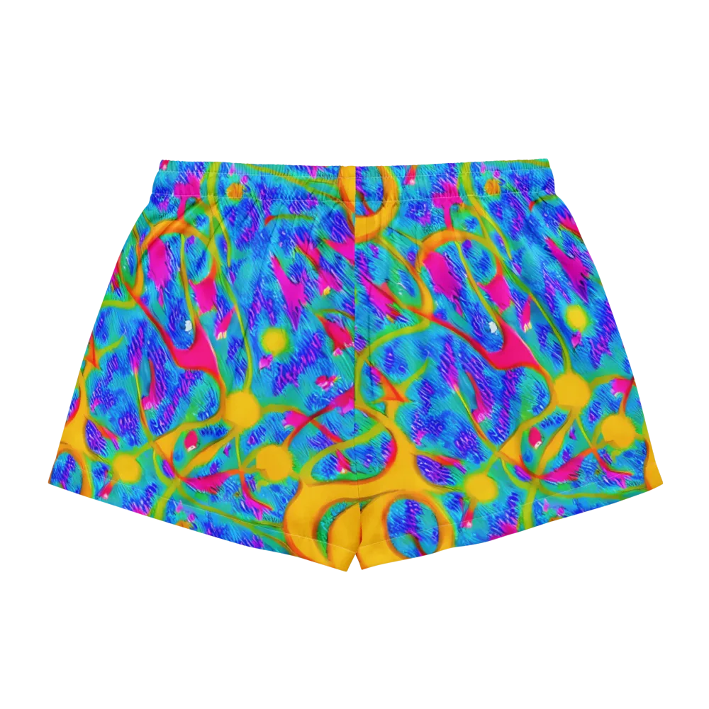 Vivid Mirage on Women's Pajama Shorts — Back
