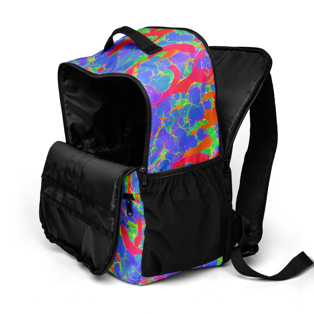 Ultraviolet Shards on Utility Backpack — Product details 2