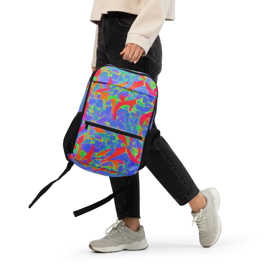 Ultraviolet Shards on Utility Backpack — Front