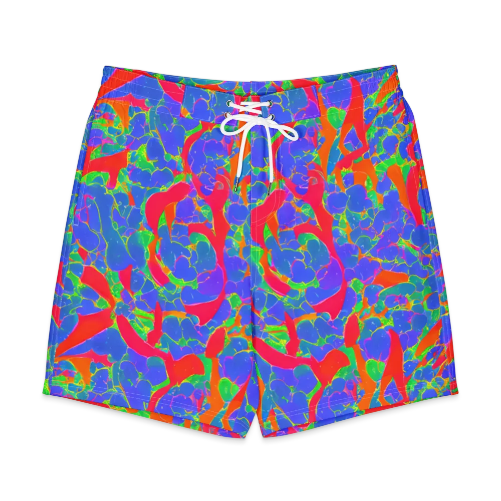 Ultraviolet Shards on Men's Board Shorts — Front